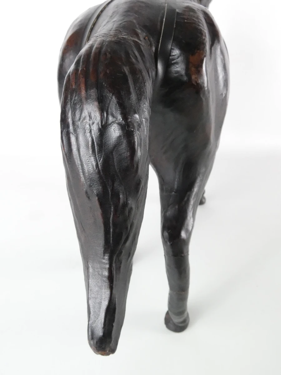 Lederen Paardsculptuur – Handgemaakt - foto 5
