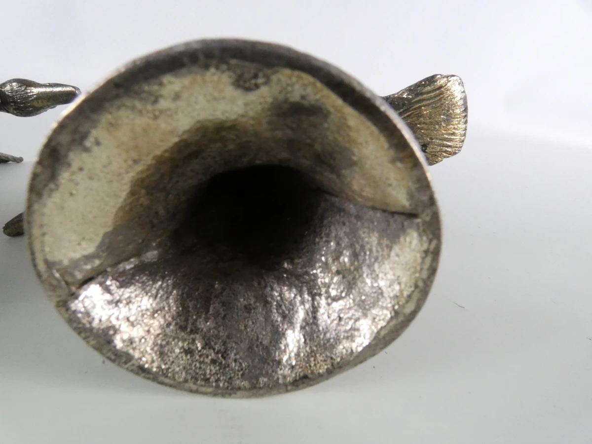 Set van 6 metalen vogelbeeldjes – 2 eenden en 2 fazantenkoppels - foto 15