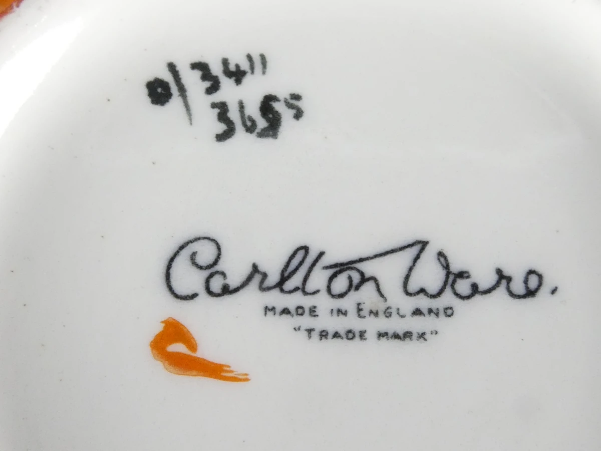 Zeldzame Art Deco Carlton Ware 'Jazz Stitch' (3655) Iriserende Dekselpot – ca. 1929/1930 - foto 8