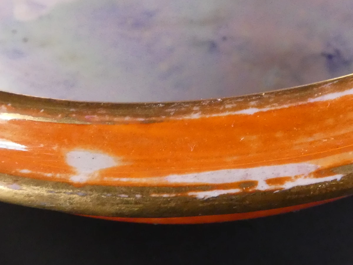 Zeldzame Art Deco Carlton Ware 'Jazz Stitch' (3655) Iriserende Dekselpot – ca. 1929/1930 - foto 10