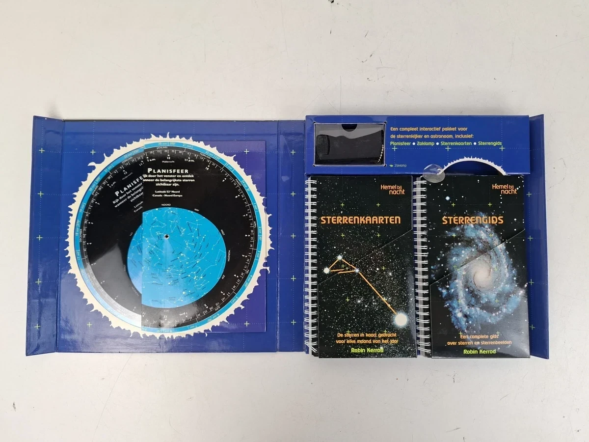 Luxe Astronomie Set: Hemel Bij Nacht – Met Planisfeer, Gids & Zaklamp - foto 2