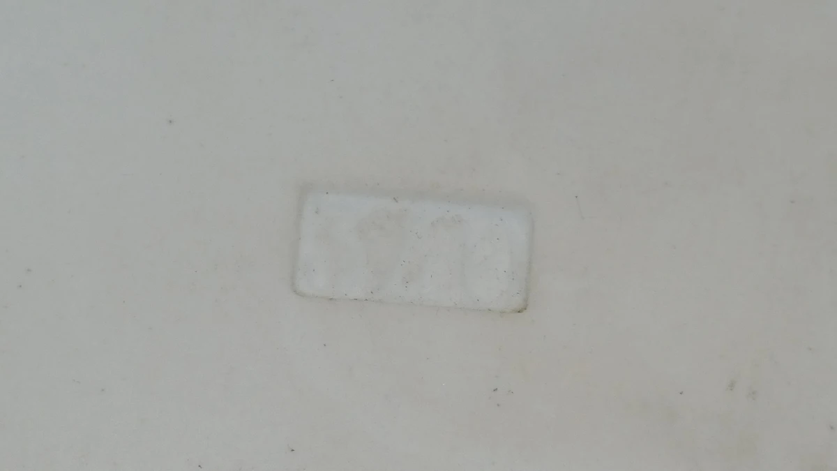 Set van 2 ovale porseleinen wandborden met schilderingen - foto 3