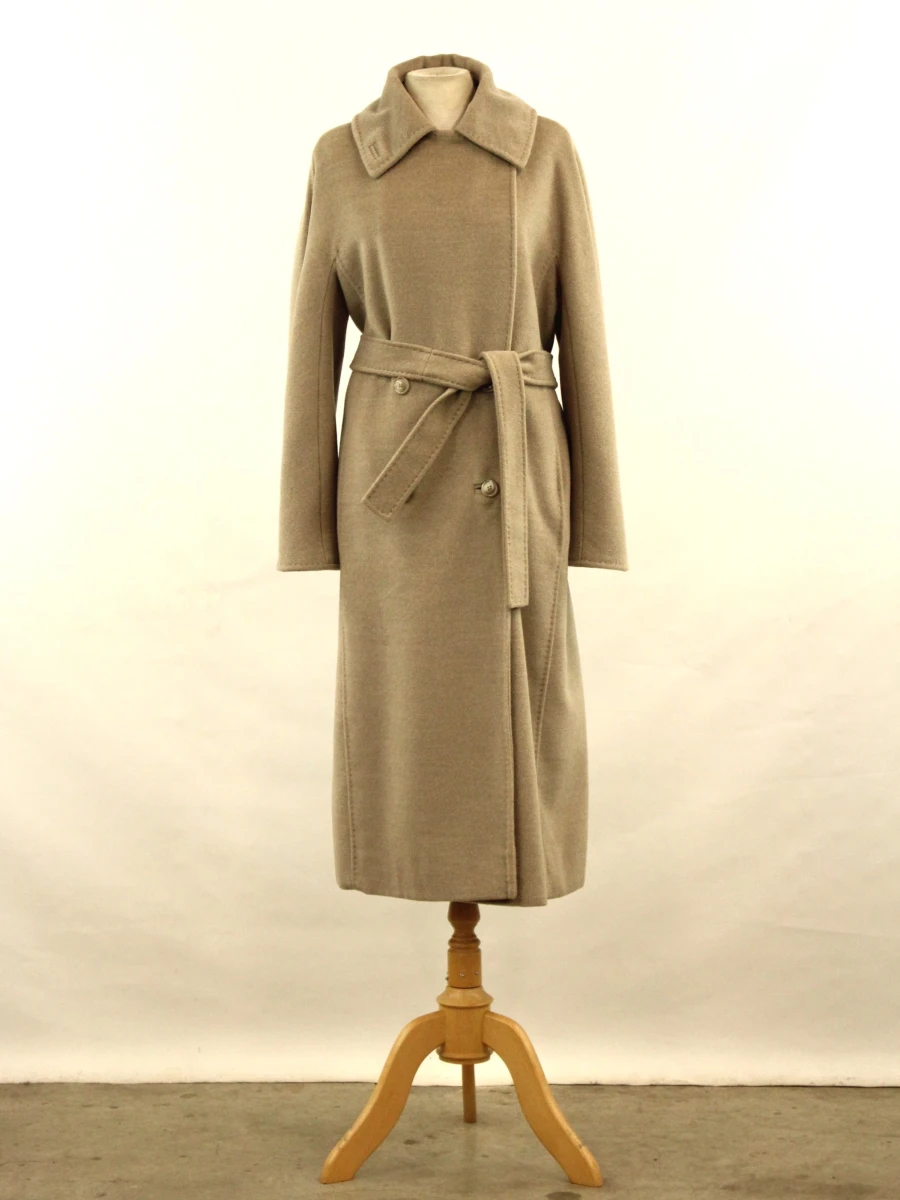 MaxMara - luxueuze lange wintermantel – 90% wol & 10% kasjmier – camelbeige - foto 2