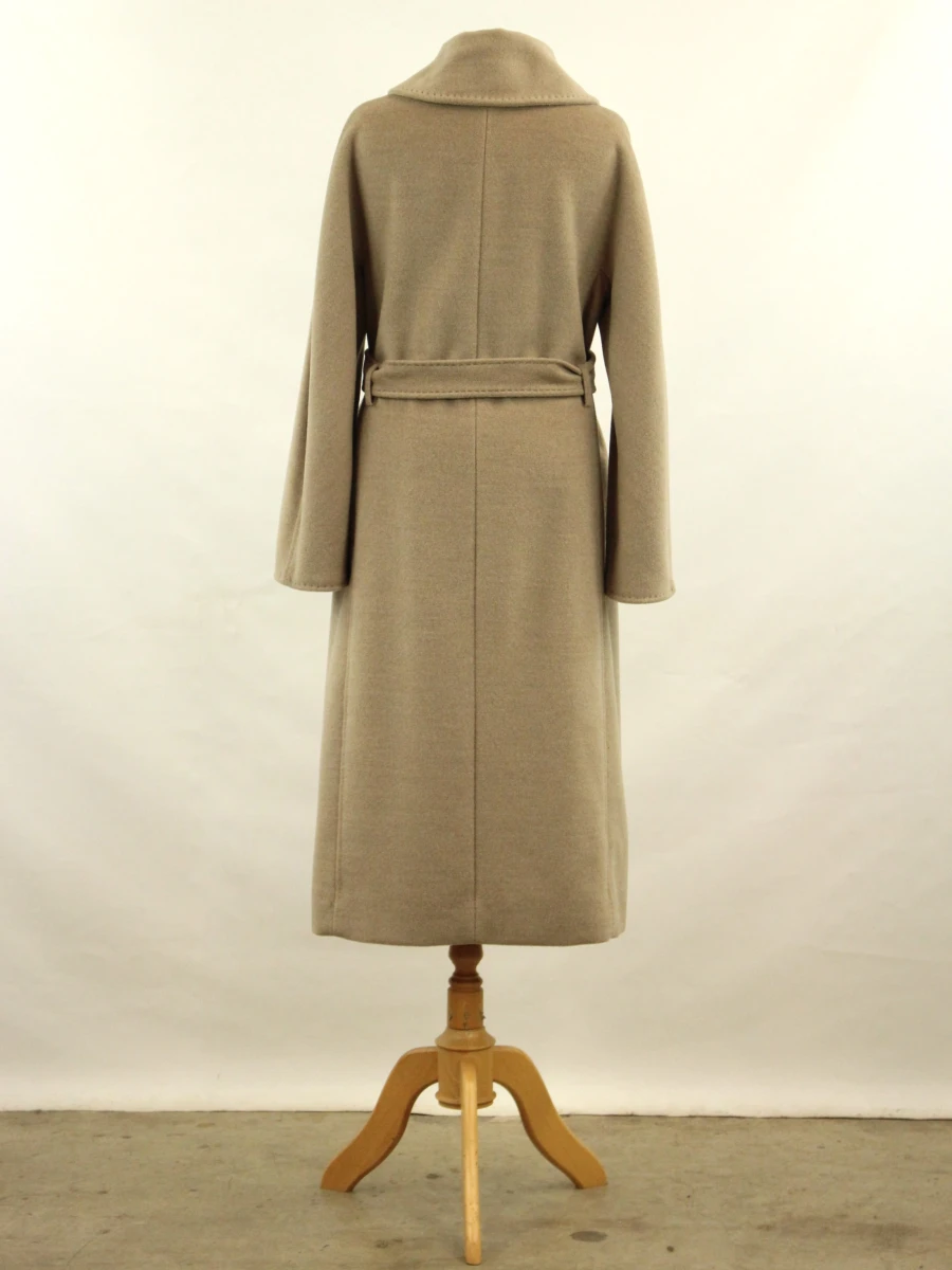 MaxMara - luxueuze lange wintermantel – 90% wol & 10% kasjmier – camelbeige - foto 7