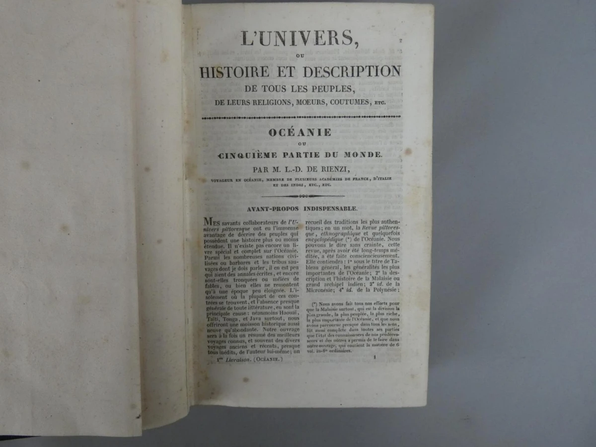 L'Univers Pittoresque: Océanie - M. G. L. Domeny de Rienzi (1836) - foto 5
