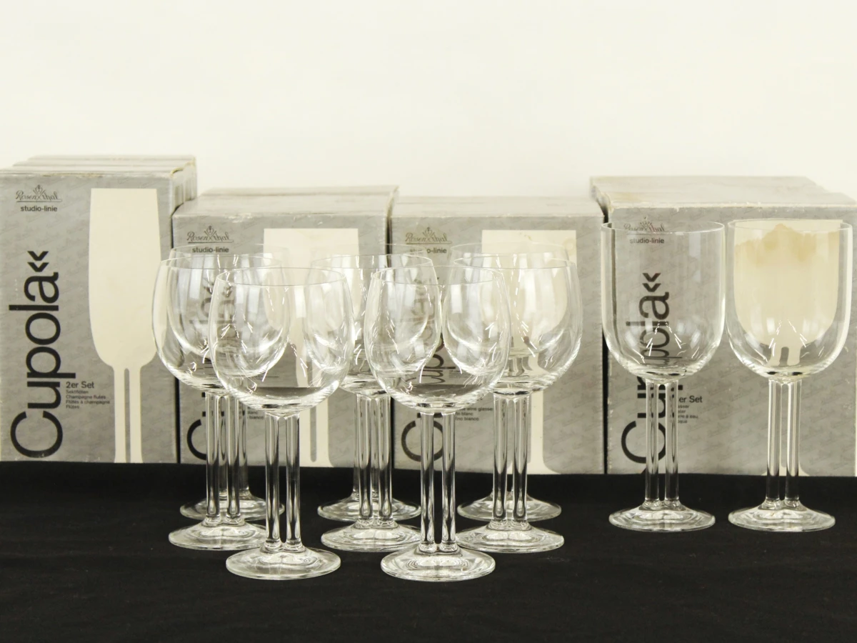 Cupola Rosenthal Studio-Linie Set van 28 glazen voor witte en rode wijn champagne en water - foto 2