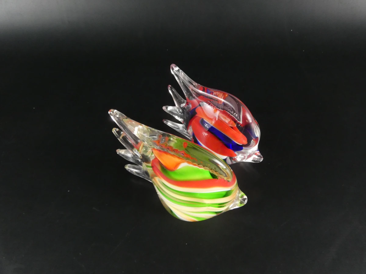 Set van 3 decoratieve glazen vissen in Murano-stijl - foto 12