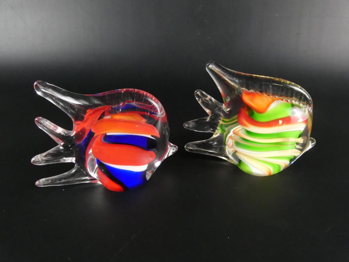 Set van 3 decoratieve glazen vissen in Murano-stijl - foto 11