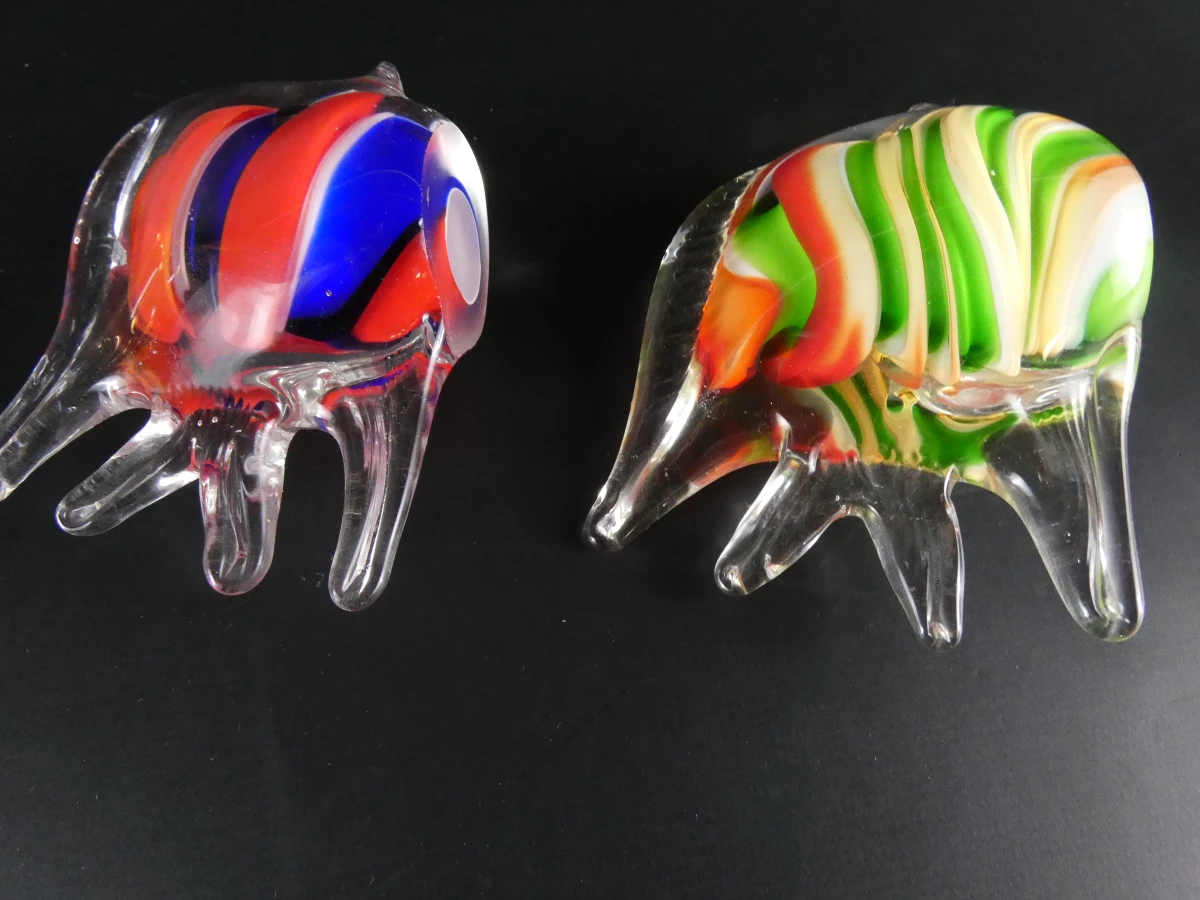 Set van 3 decoratieve glazen vissen in Murano-stijl - foto 13