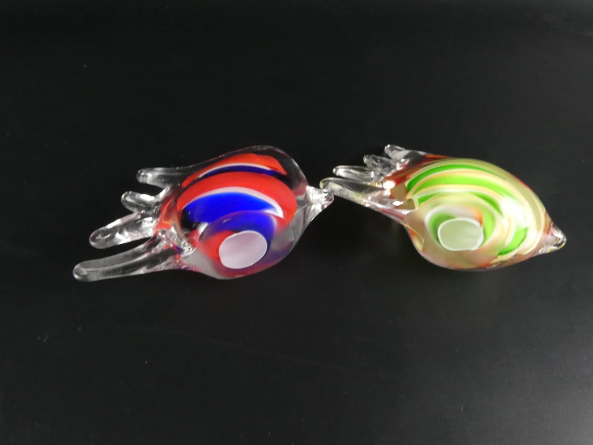 Set van 3 decoratieve glazen vissen in Murano-stijl - foto 14