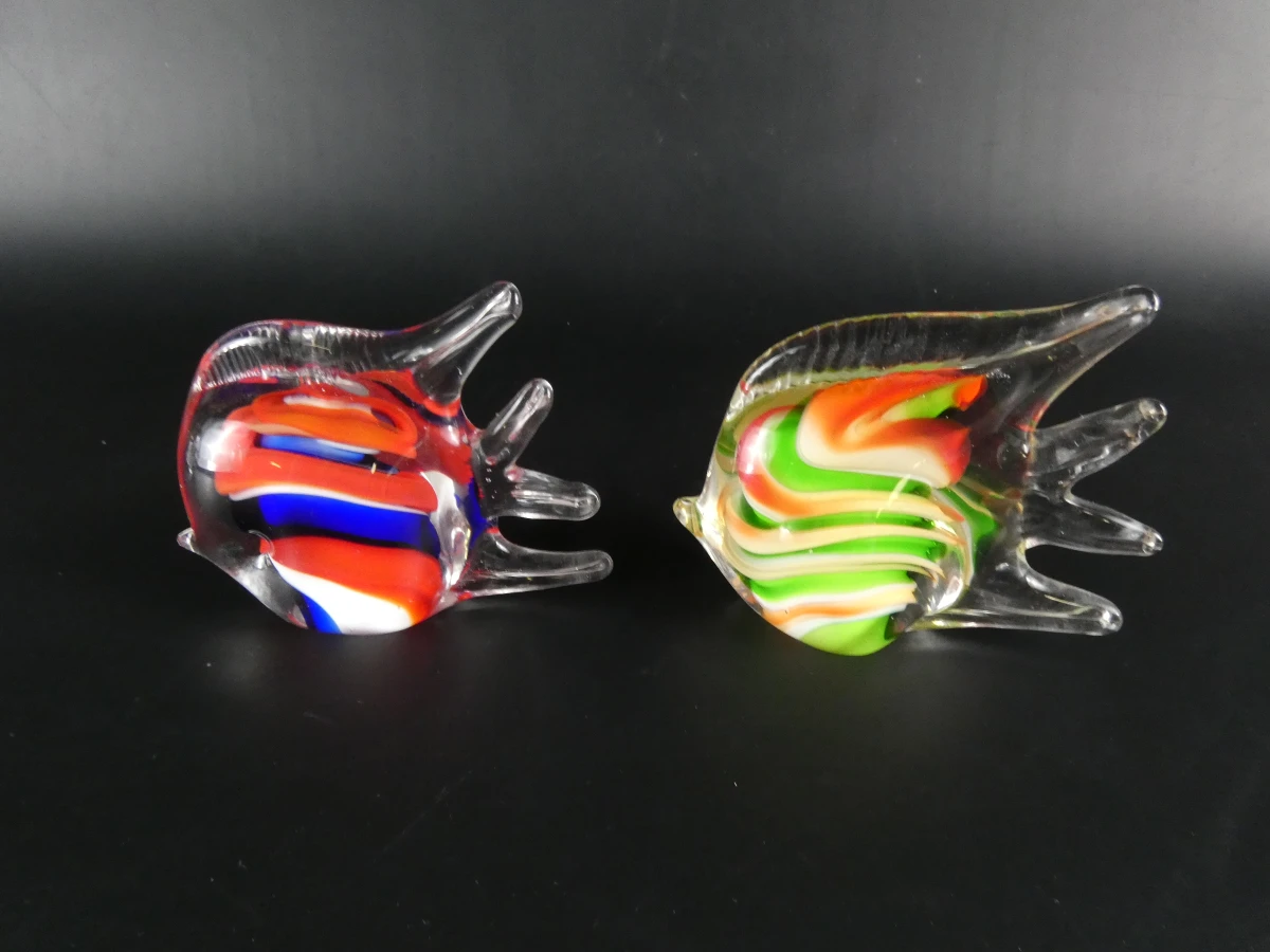 Set van 3 decoratieve glazen vissen in Murano-stijl - foto 10