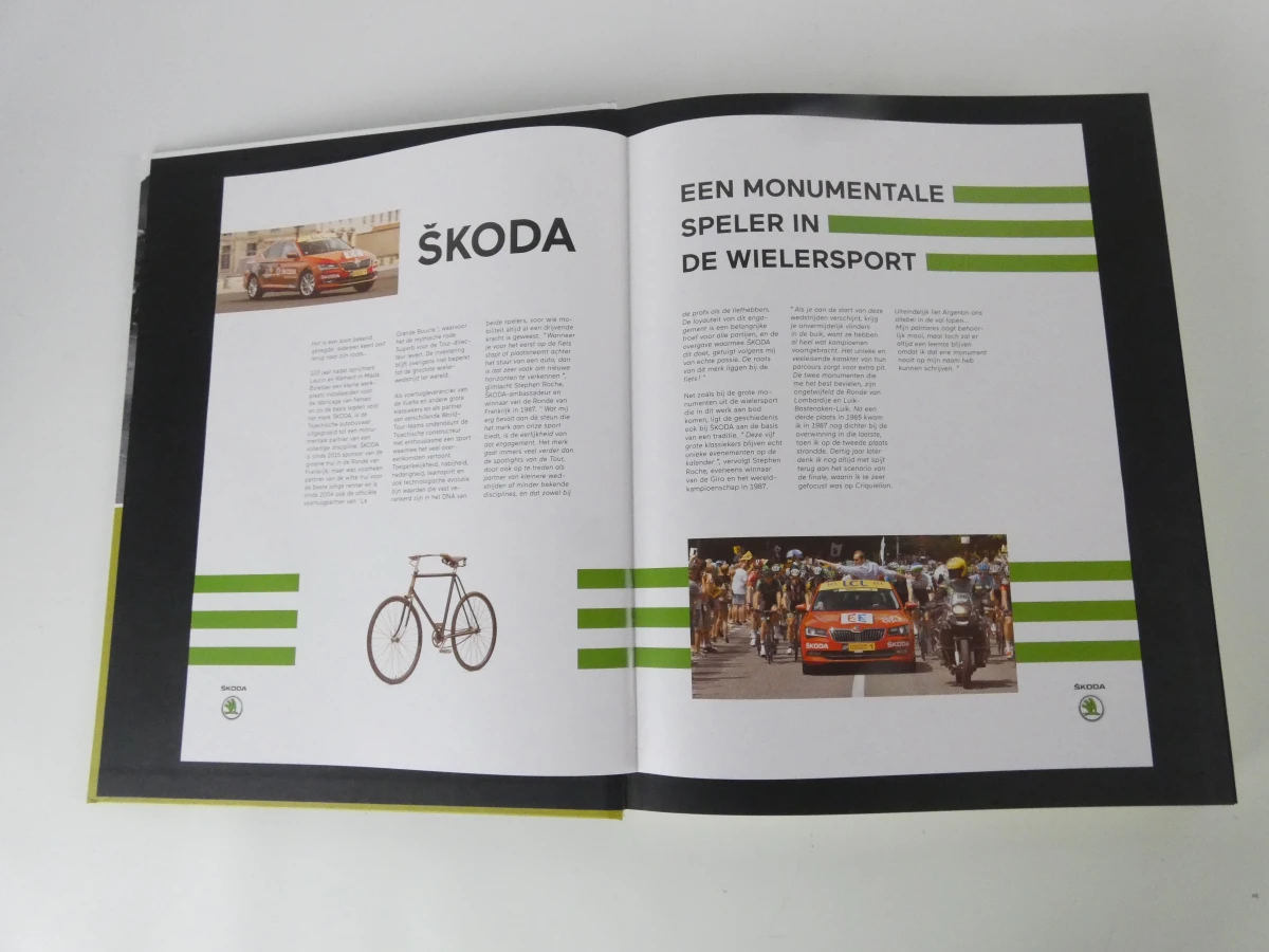 Wielermonumenten boek met Flandriens metalen wielrenners set - foto 3