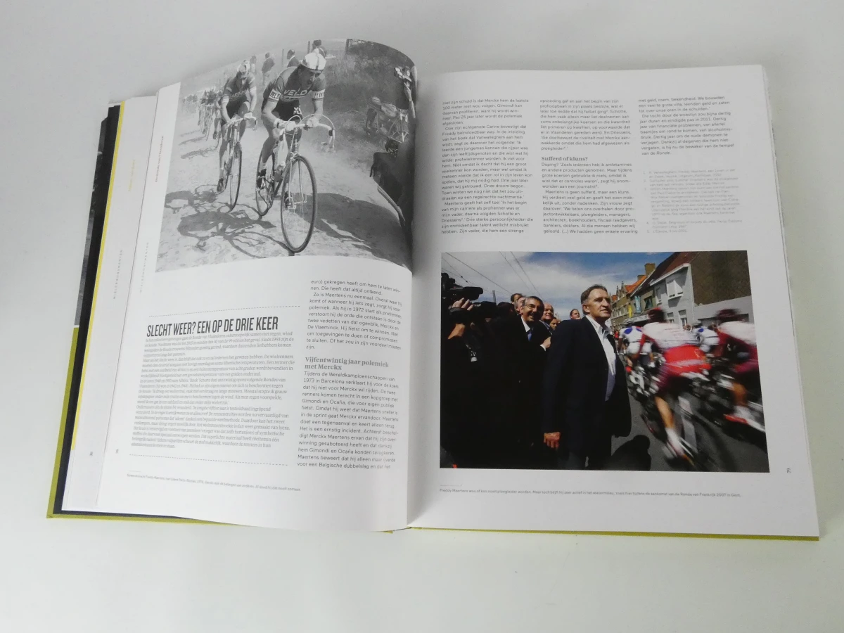Wielermonumenten boek met Flandriens metalen wielrenners set - foto 6