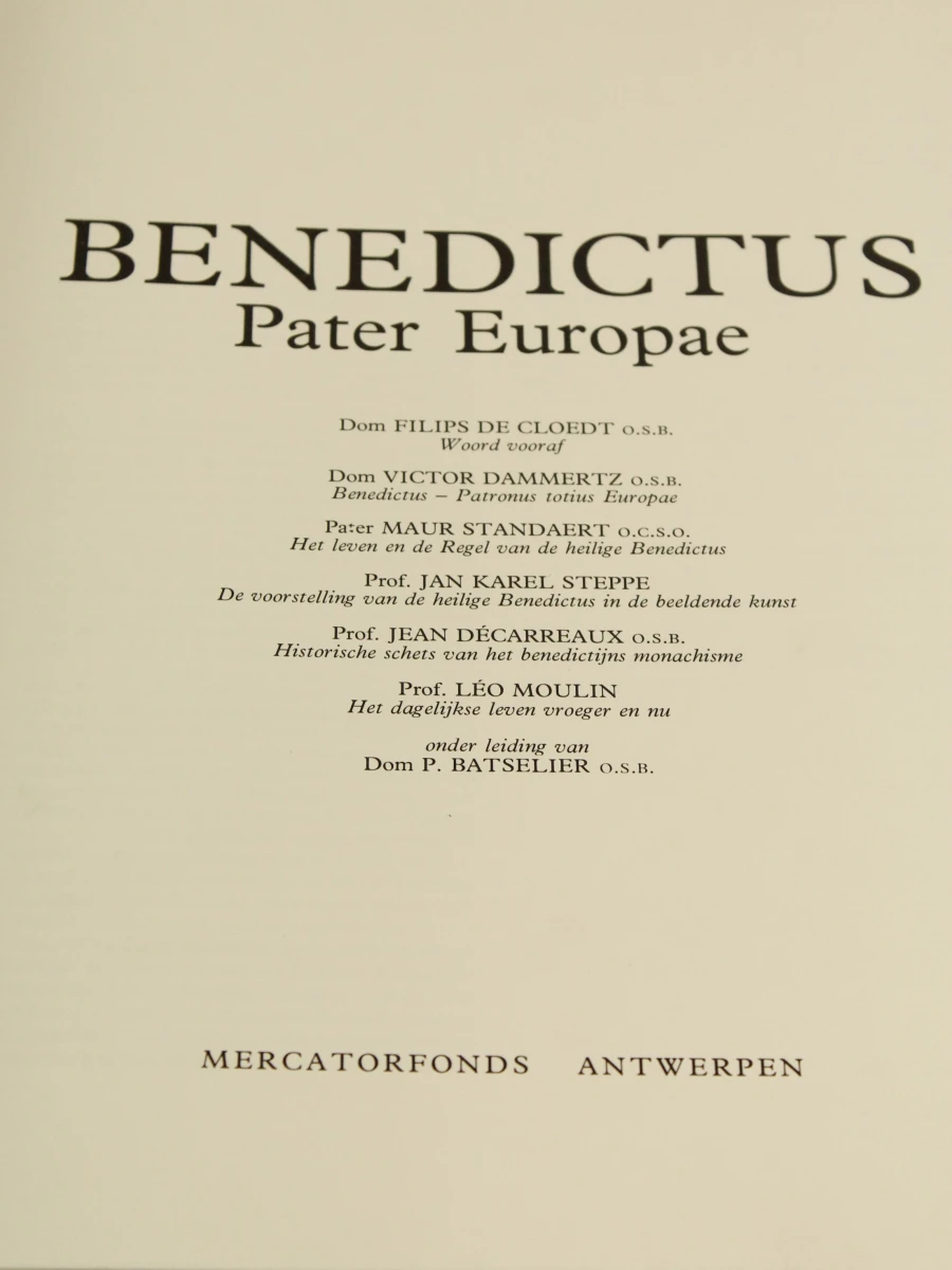 Benedictus Pater Europae - Mertcatorfonds - foto 3