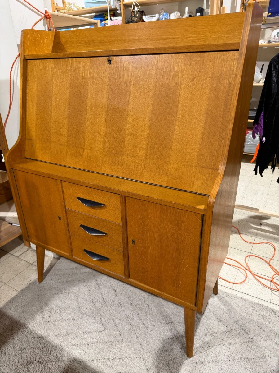 Vintage Secretaire / Bureaukast – Jaren 60 – Mid-Century Modern - foto 3