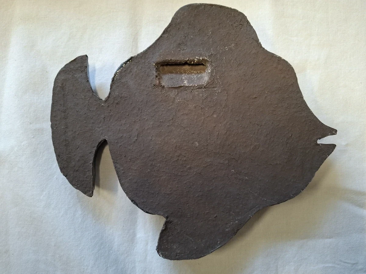 Kleurige keramische wanddecoratie vis - foto 5