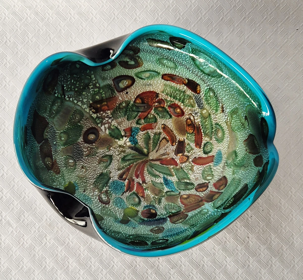 Murano "Tutti Frutti" glazen schaal. - foto 2