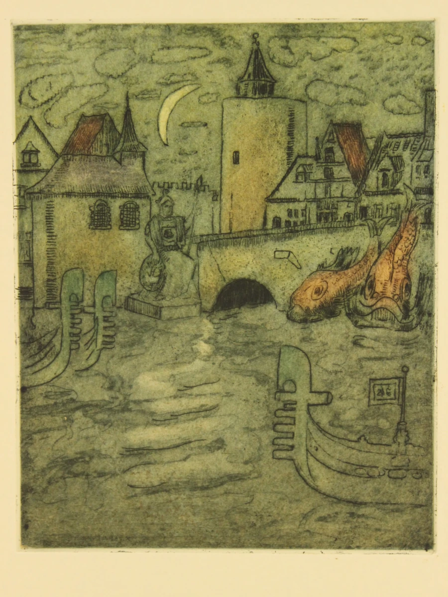 Oud-België (1930) – kunstuitgave met grafiek van John Michaux en Auguste Oleffe - foto 9