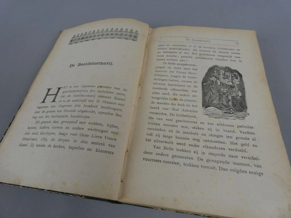 Oud boek Stichtende Verhalen uit den Geuzentijd, 1909 - foto 8