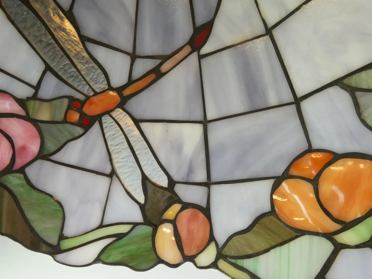 Grote Tiffany-stijl Hanglamp – Lucide Belgisch Design – Ø 43 cm - foto 5