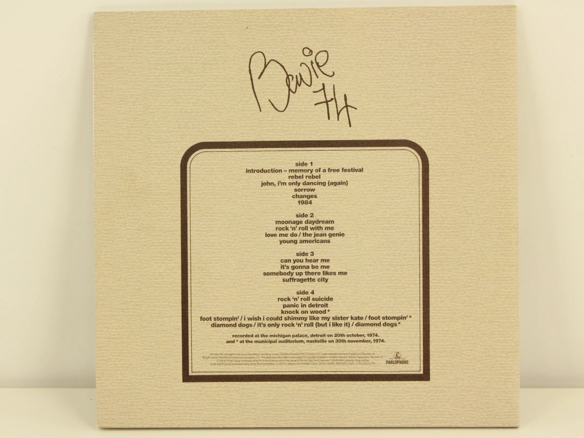 2-LP David Bowie - I'm Only Dancing (The Soul Tour 74) - foto 2