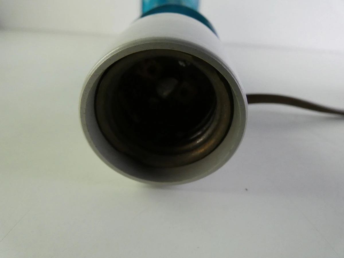Blauwe glazen tafellamp Cristal Daum - foto 5