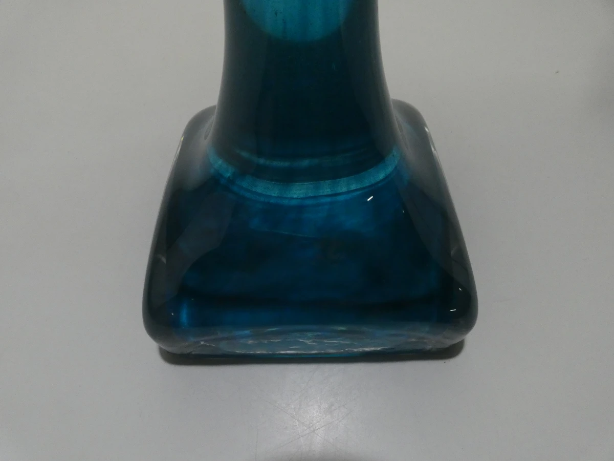 Blauwe glazen tafellamp Cristal Daum - foto 14