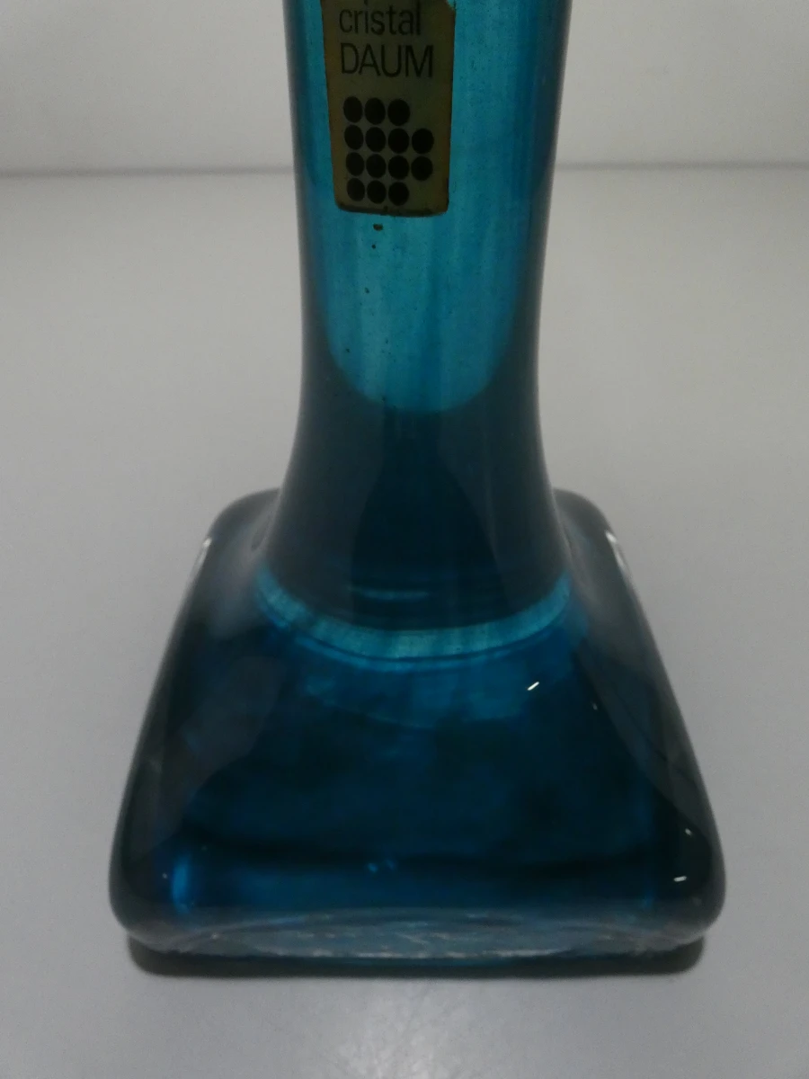 Blauwe glazen tafellamp Cristal Daum - foto 18