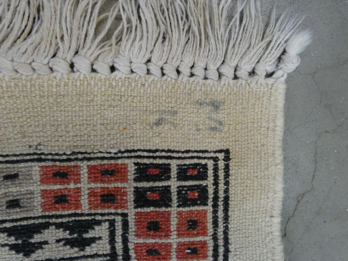 Handgeknoopt Afghaans Mushwani / Baluch Accenttapijt (81 x 104 cm) - foto 10