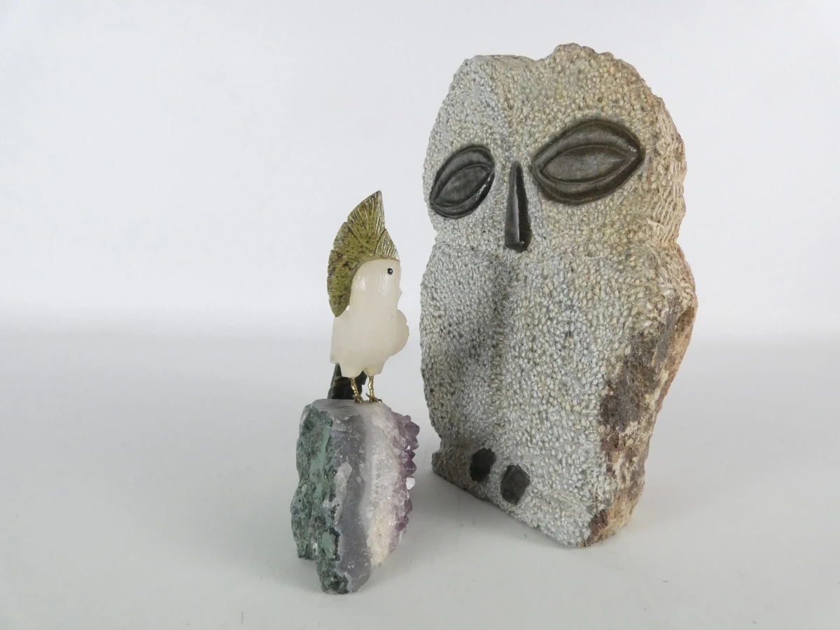 Twee decoratieve vogelsculpturen - foto 15