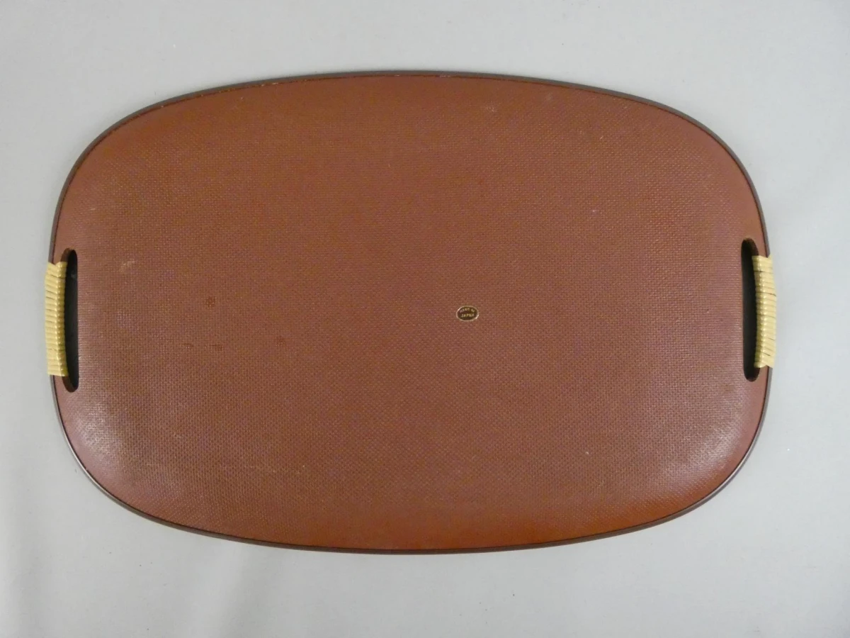 Vintage dienblad met koffiepluk-afbeelding - foto 2