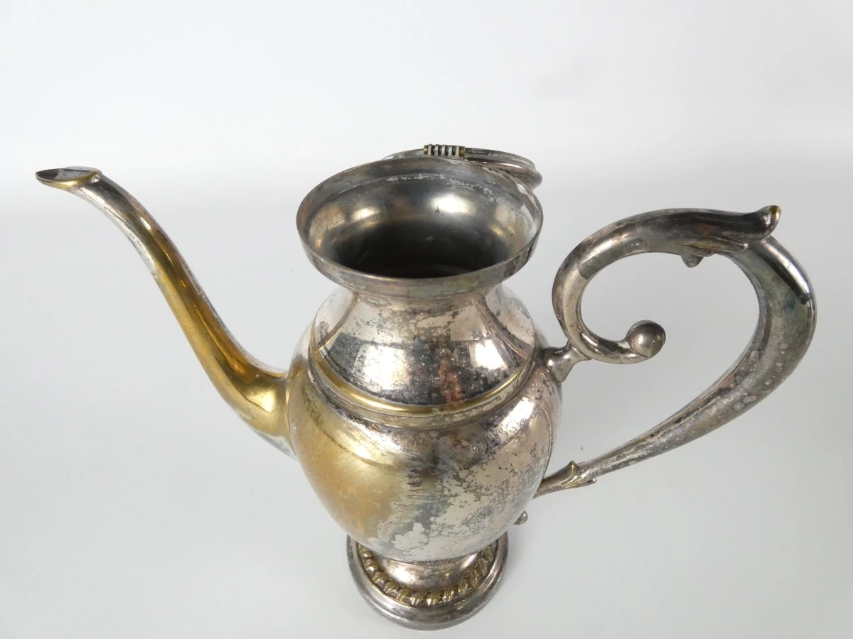 Vintage verzilverd koffie- en theeservies, 5-delig - foto 7