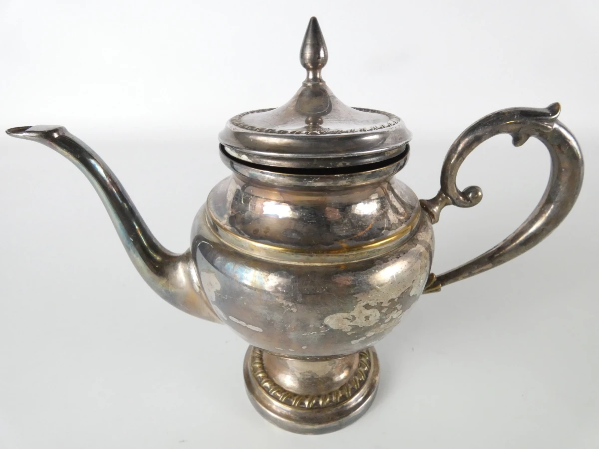 Vintage verzilverd koffie- en theeservies, 5-delig - foto 13