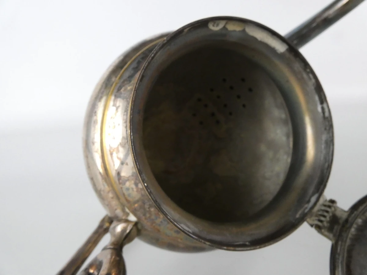 Vintage verzilverd koffie- en theeservies, 5-delig - foto 15