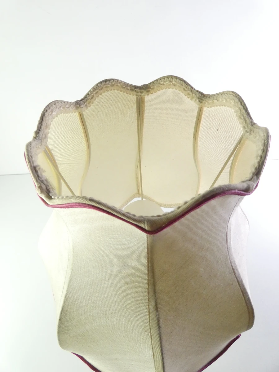 Decoratieve tafellamp met paarse glazen voet – Val Saint-Lambert - foto 3