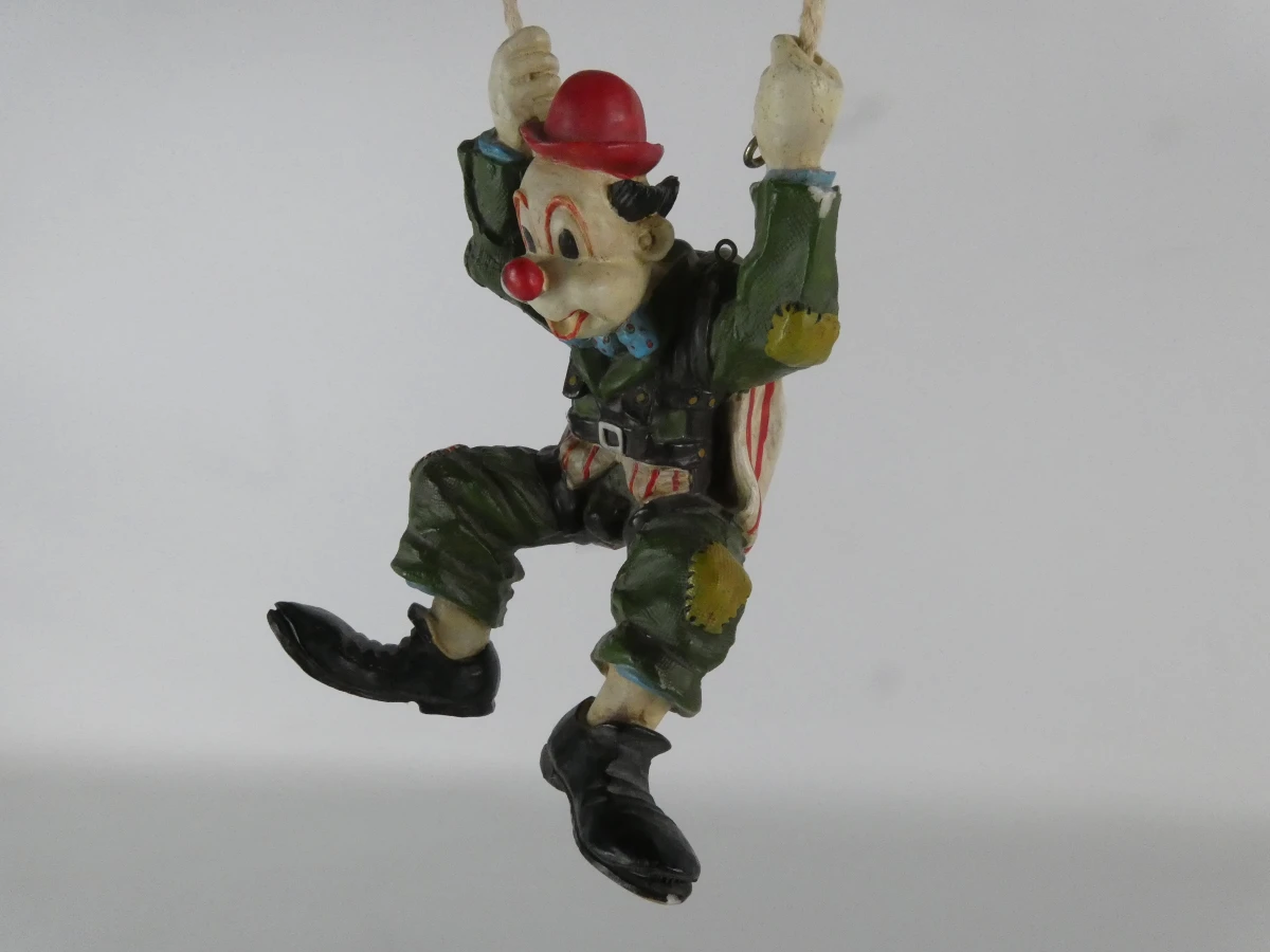 Vintage hangende parachuteclown - foto 5
