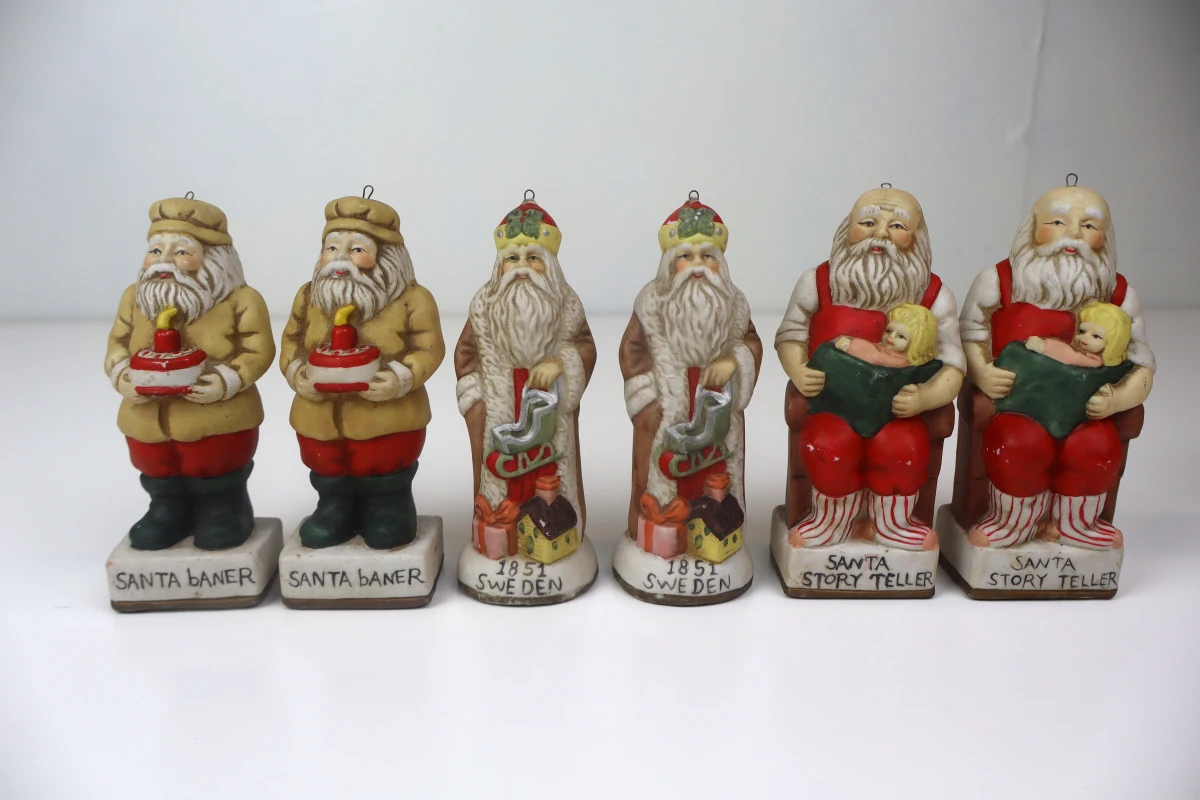 Vintage Kerstornamenten "Santa Around the World" - foto 3