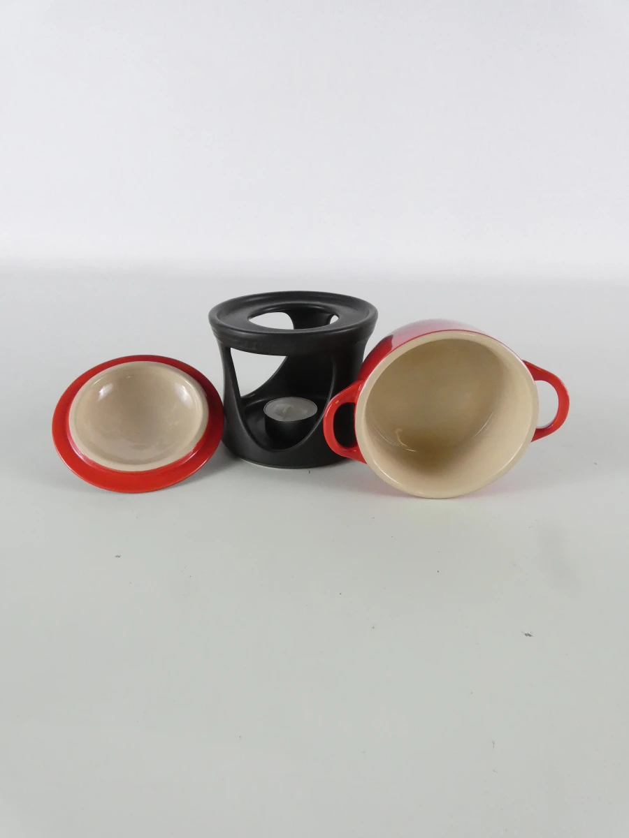 Le Creuset mini cocotte fondue set met 3 mini stoofpannetjes - foto 4