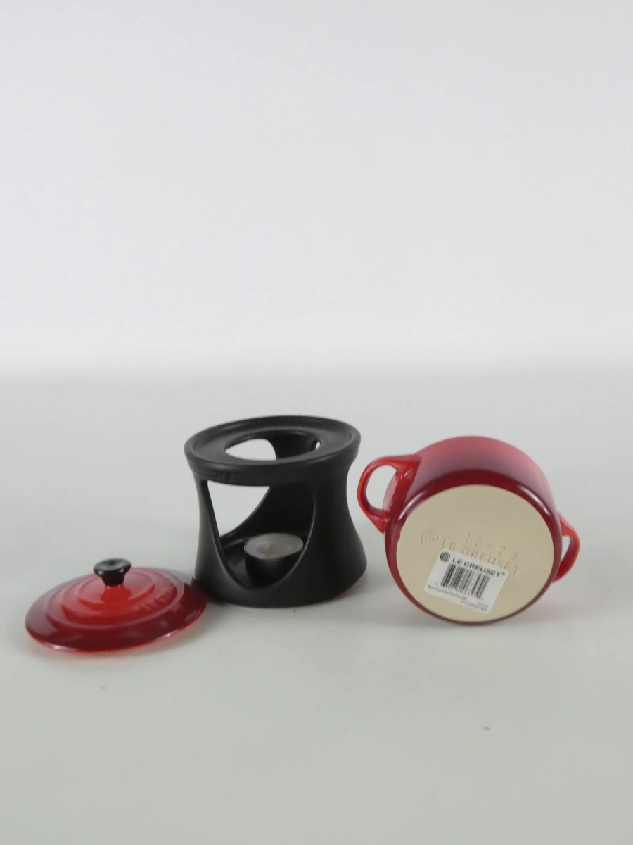 Le Creuset mini cocotte fondue set met 3 mini stoofpannetjes - foto 5
