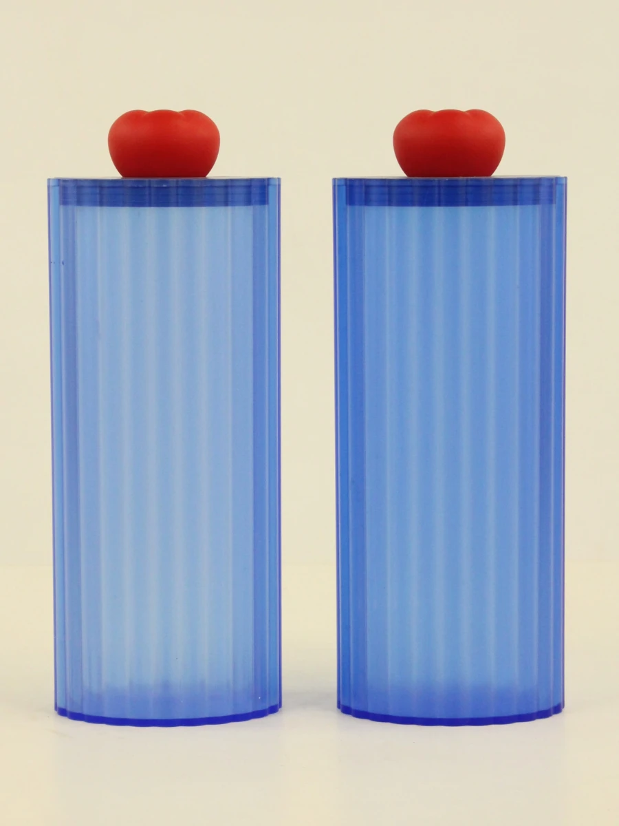 Lot van 4 designobjecten van Alessi – fluitketel, asbak en 2 spaghetti opbergdozen - foto 3