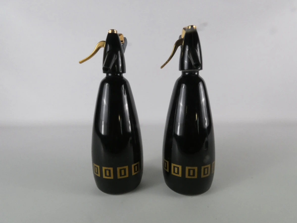 Set van 2 Vintage BOC Sparklets "Executive" Soda Sifons (Jaren 70) - foto 3