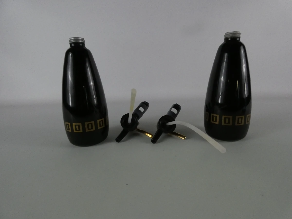 Set van 2 Vintage BOC Sparklets "Executive" Soda Sifons (Jaren 70) - foto 7