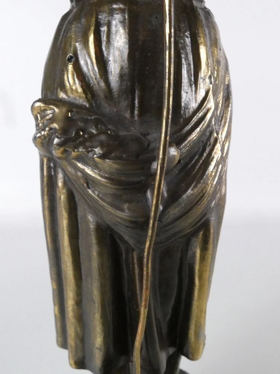 Set van 2 beeldjes van man en vrouw - kunstbrons - foto 4
