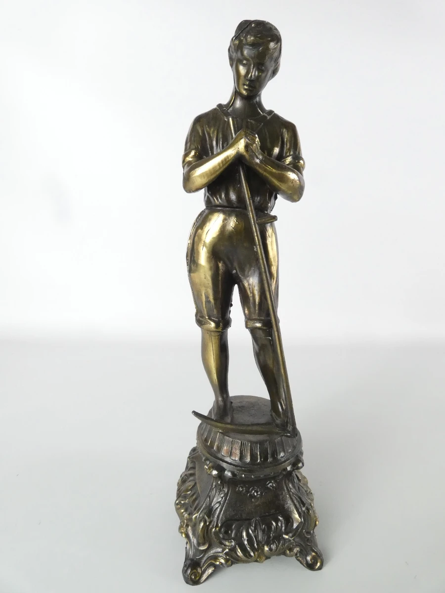 Set van 2 beeldjes van man en vrouw - kunstbrons - foto 7