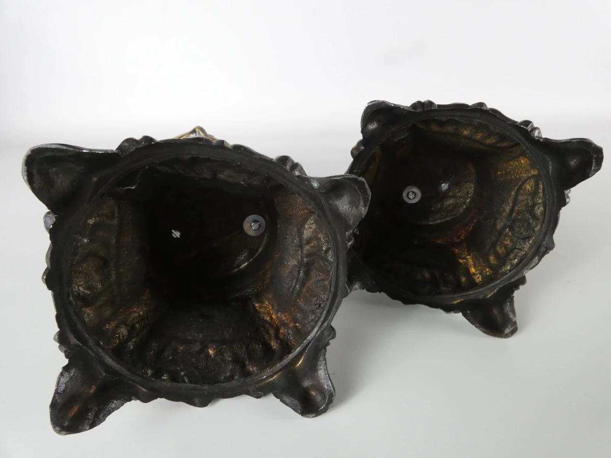Set van 2 beeldjes van man en vrouw - kunstbrons - foto 12