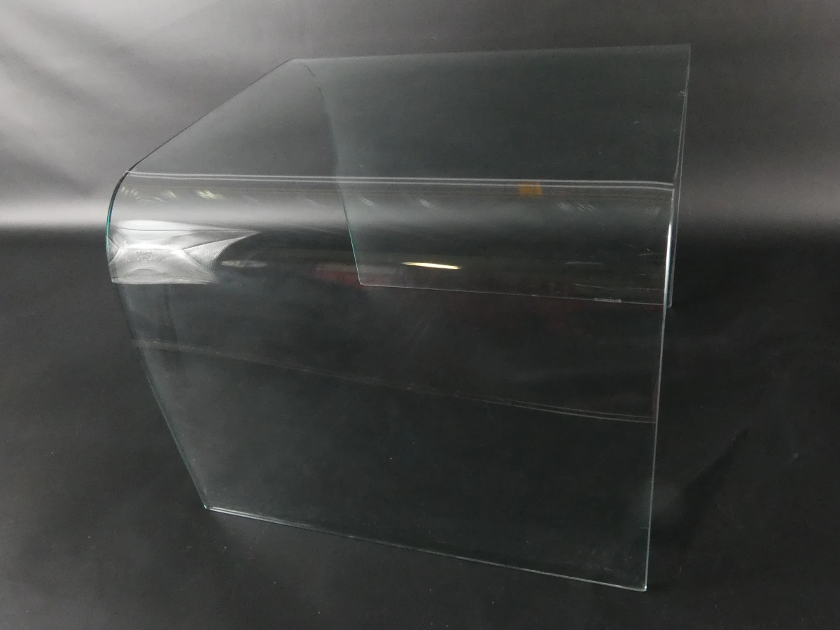 Glazen U-vormige 'waterfall' bijzettafel - foto 2