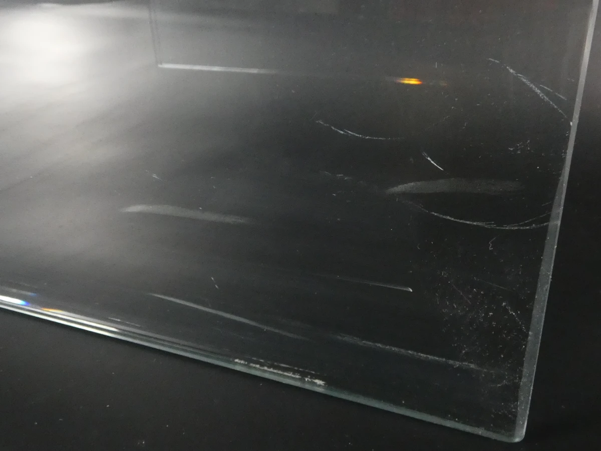 Glazen U-vormige 'waterfall' bijzettafel - foto 3
