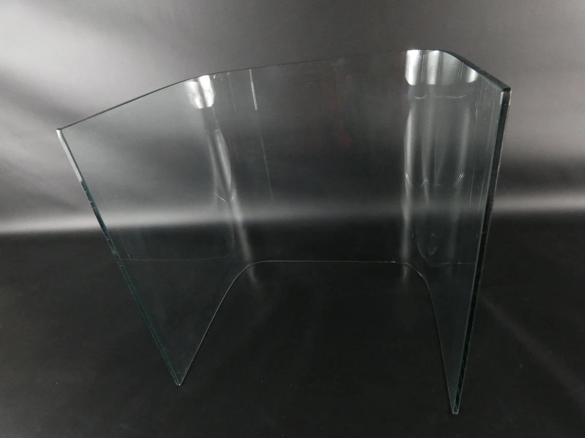 Glazen U-vormige 'waterfall' bijzettafel - foto 4