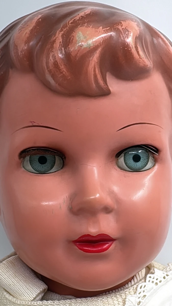 Grote antieke Schildkröt pop met geluidsmechanisme – Model 64 – Celluloid / Hard plastic - foto 3