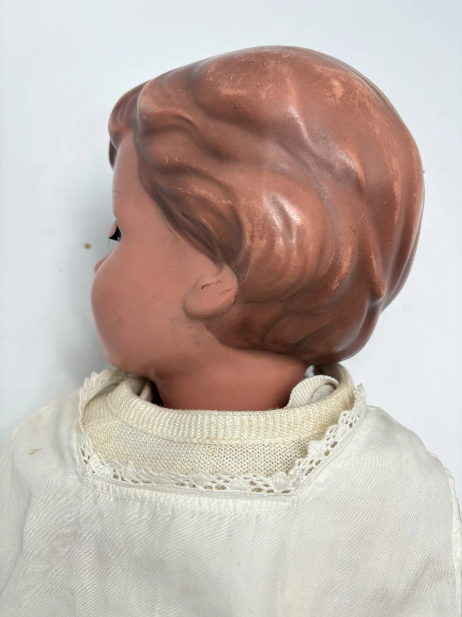 Grote antieke Schildkröt pop met geluidsmechanisme – Model 64 – Celluloid / Hard plastic - foto 12